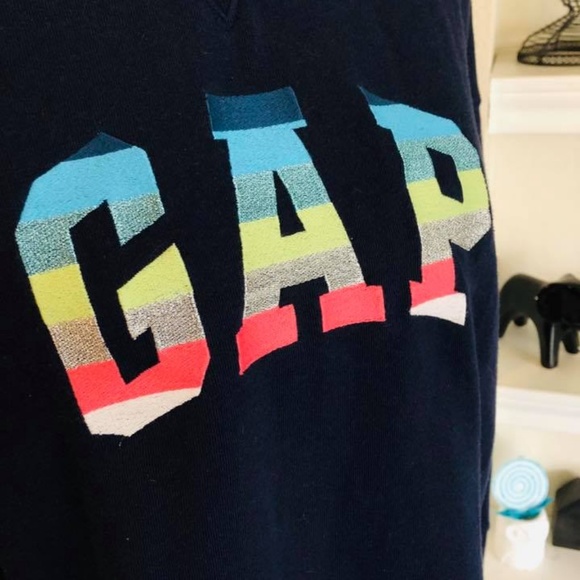 Gap terry sweatshirt logo M top - Picture 2 of 4